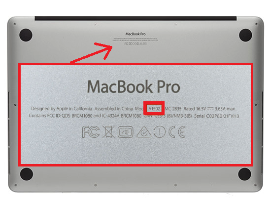 How to find your Macbook model